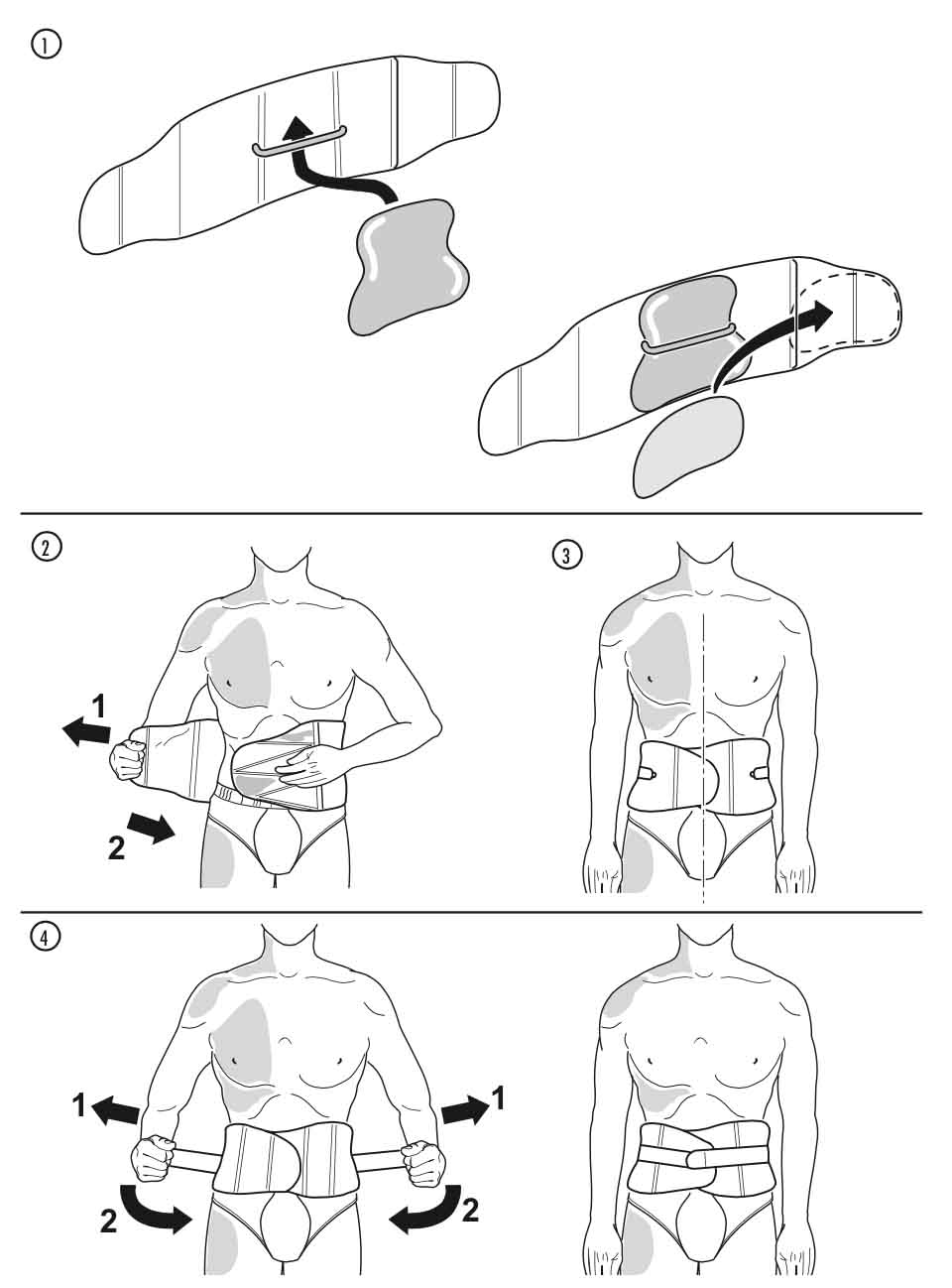 Light M-Spine Support with Moldable panels (1 Strap)