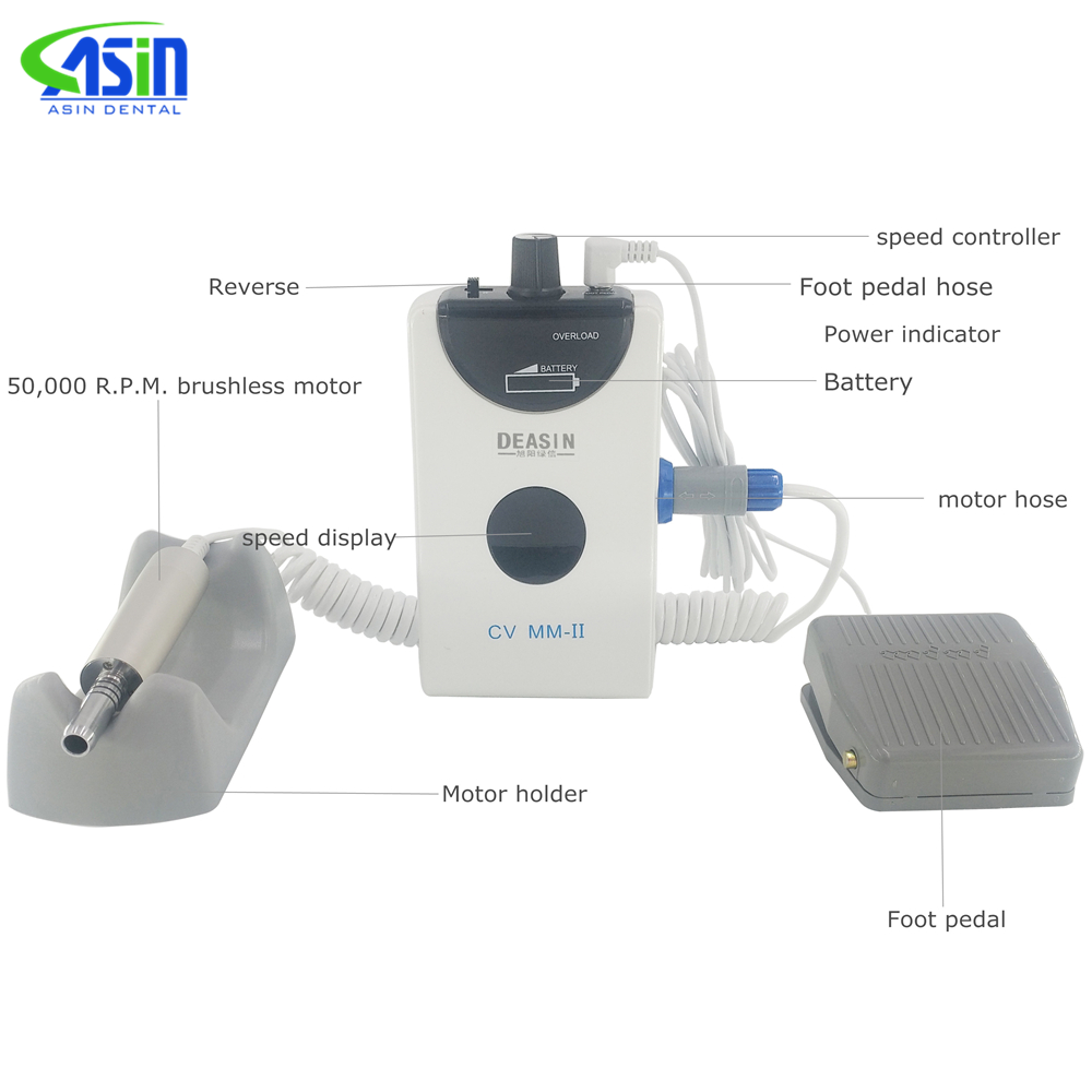 Dental lab technical micromotor protable mini grinding machine polisher handpiece dental micro motor