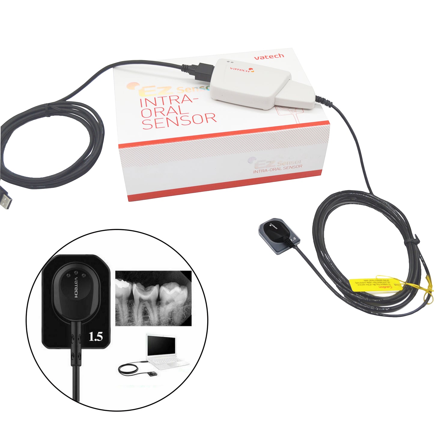 Digital X Ray EZ Sensor Vatech EZ Sensor Size 1.5