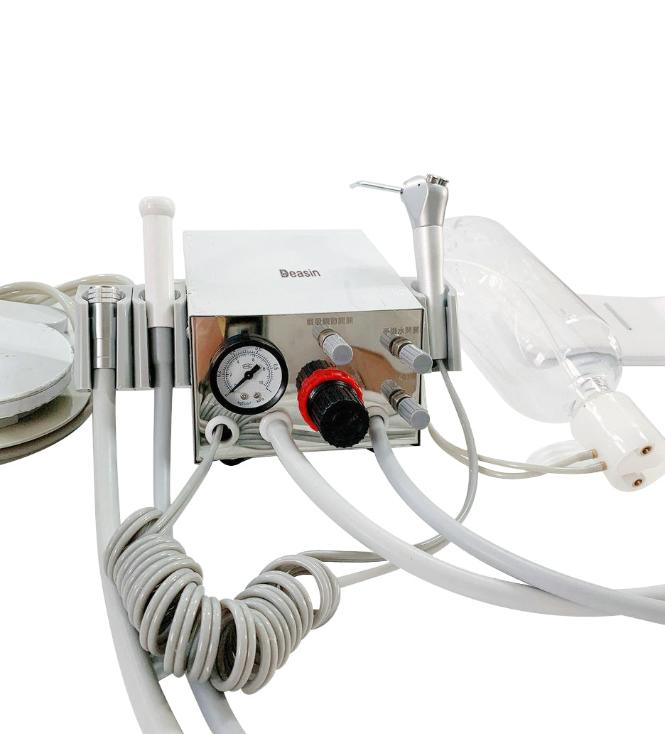 Portable Dental Turbine Unit With Suction Stainless steel cover type portable dental turbine Dental Equipments