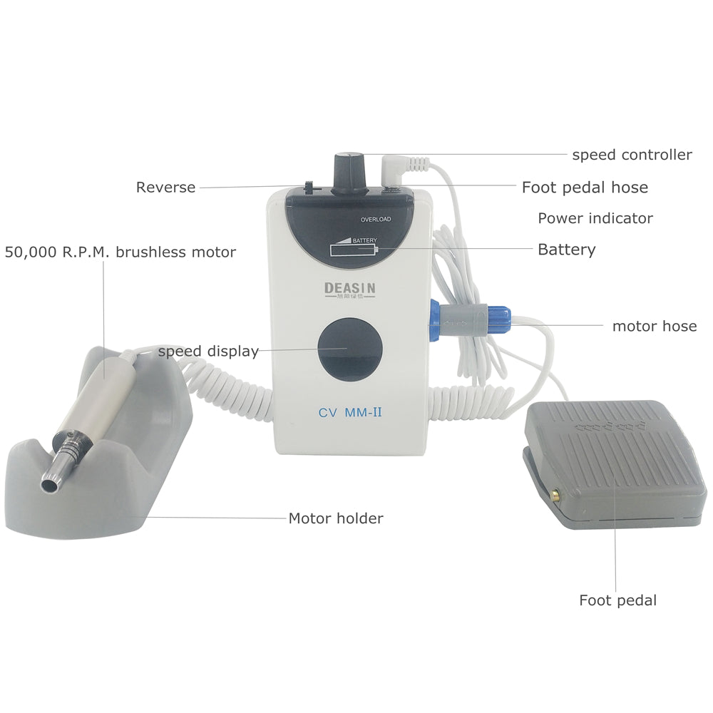 Dental lab technical micromotor protable mini grinding machine polisher handpiece dental micro motor