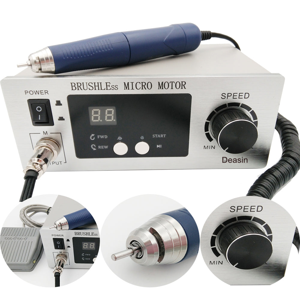 Dental Lab machine Brushless micro motor Jewellery engraving Micromotor Polishing machine Unit with handpiece