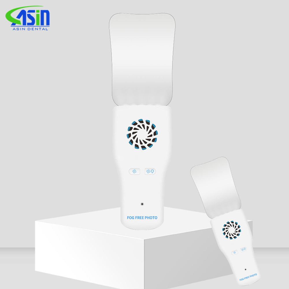 Dental Orthodontic Imaging LED Fog Free Photo Mirror Stainless Steel Refractor Cavity Obervation Reflector