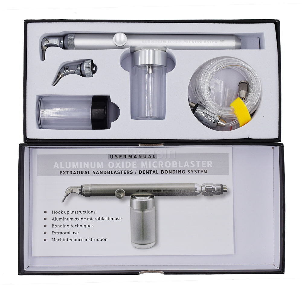 Sandblaster system device with connector coupling/Dental Teeth Whitening Air Abrasion Polisher Microetcher