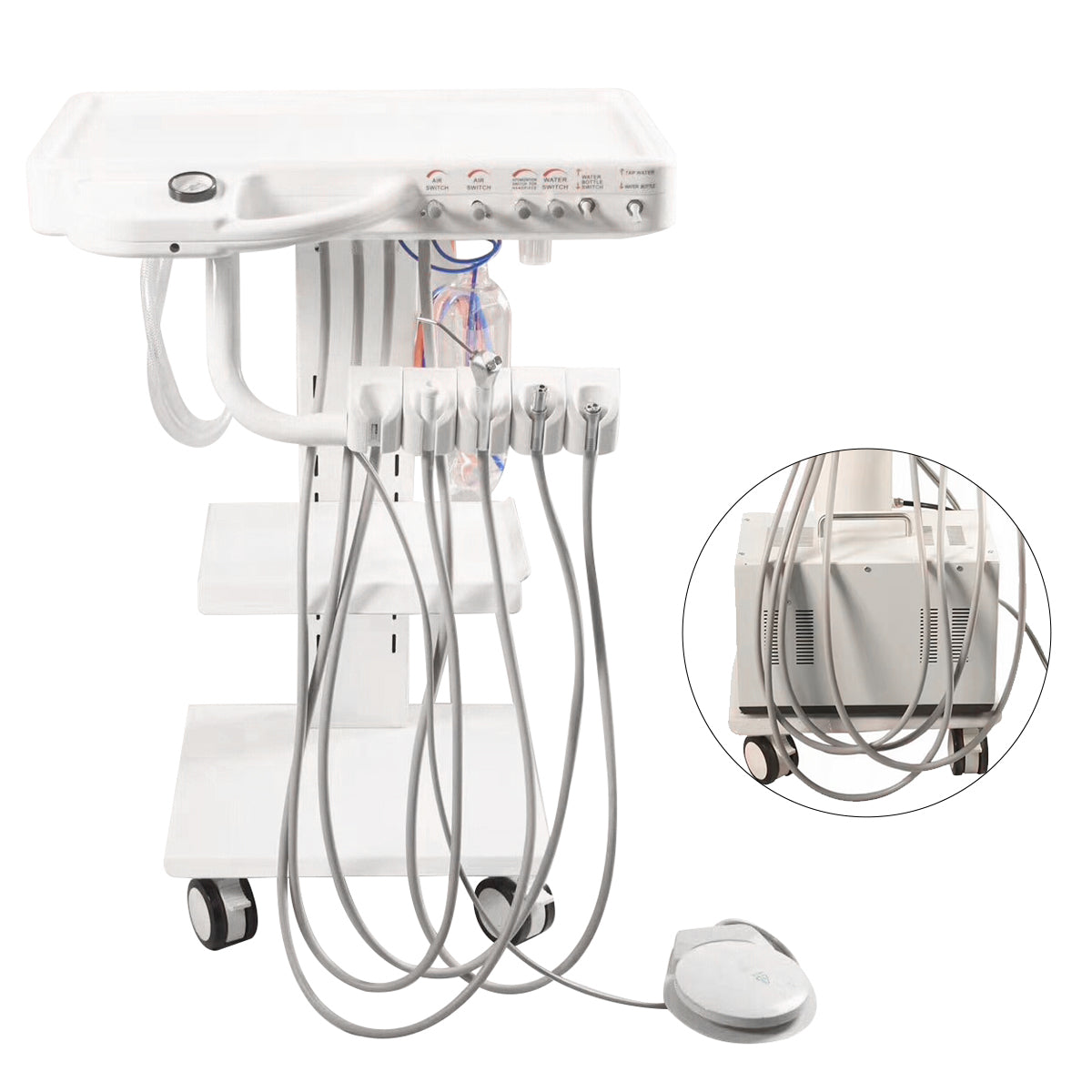 Mobile Veterinary Dental Unit Dental Suction Unit Cart Dental Chairs