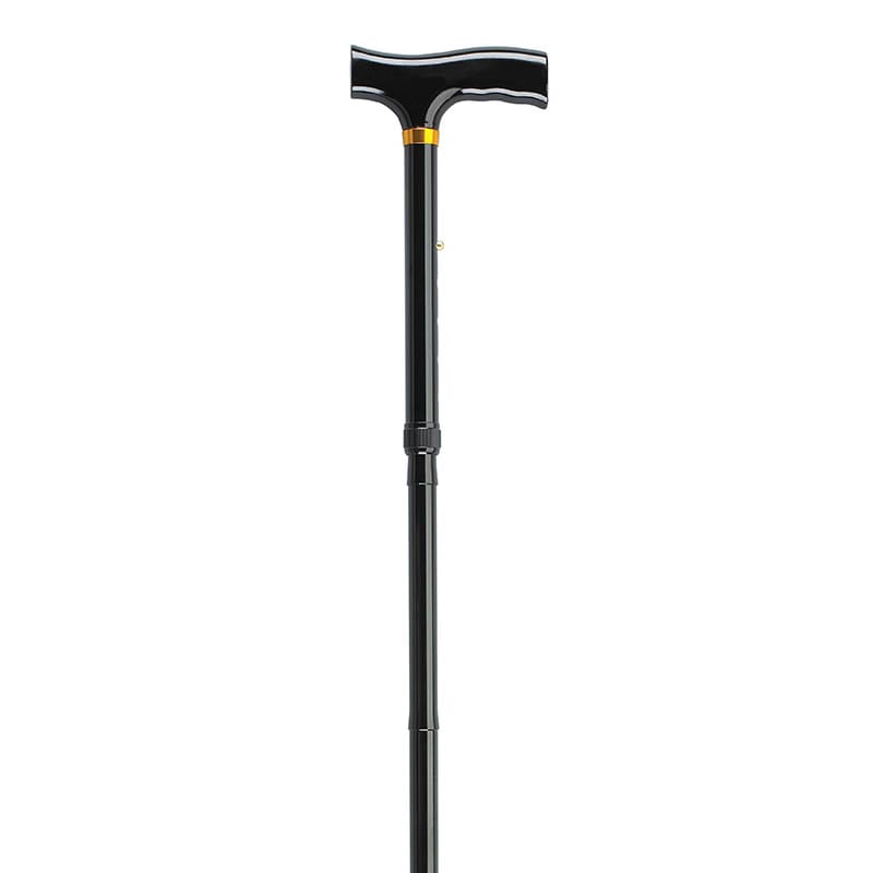 Folding Cane Adjustable Black