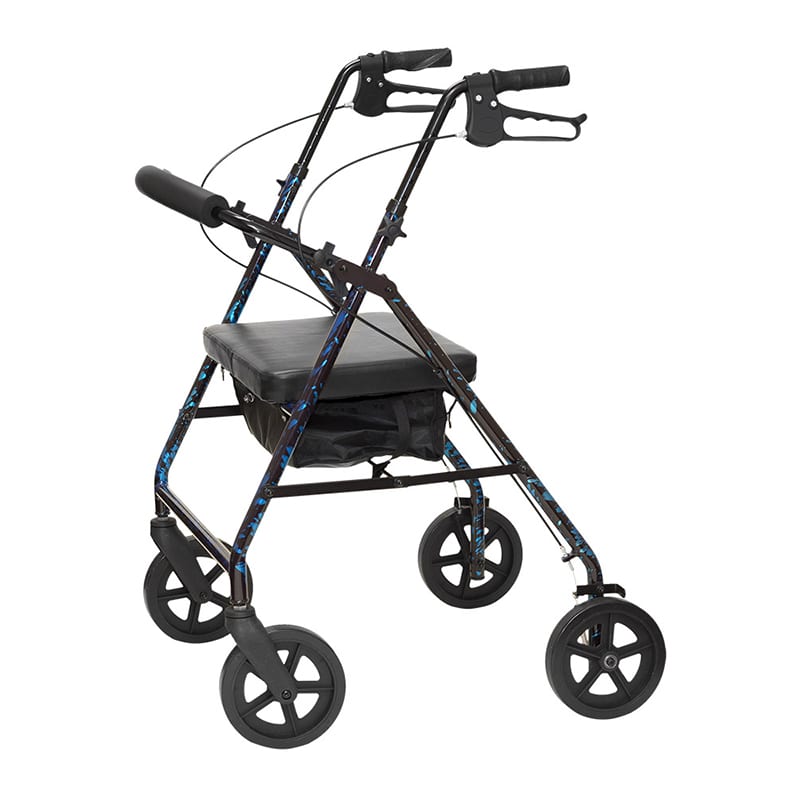 Deluxe Bariatric Rollator - Blue