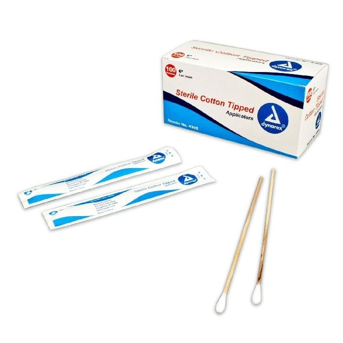 Sterile Cotton Tipped Applicators 2/Pouch (100)