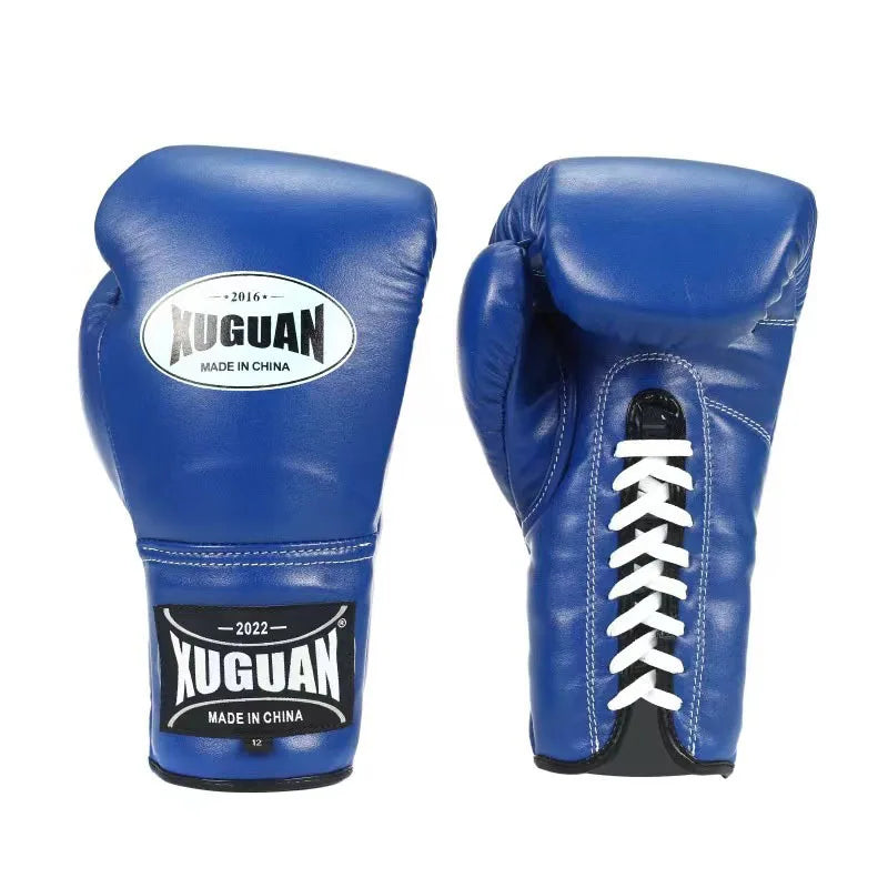 6/8/10/12/14oz Boxing Glove High Quality PU Tether MMA Muay Thai Training Glove Adult Sanda Fighting Boxing Training Equipment