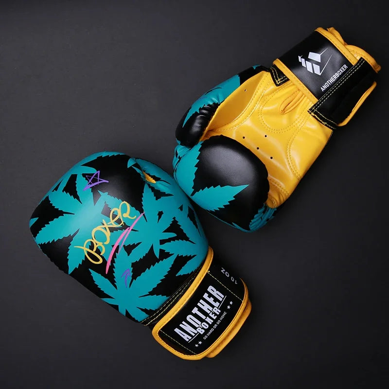 Boxing Gloves Professional Leather MMA Sparring Punch Bag Training Fight Muay Thai Gloves Men Women Junior Kids Kickboxing Glove