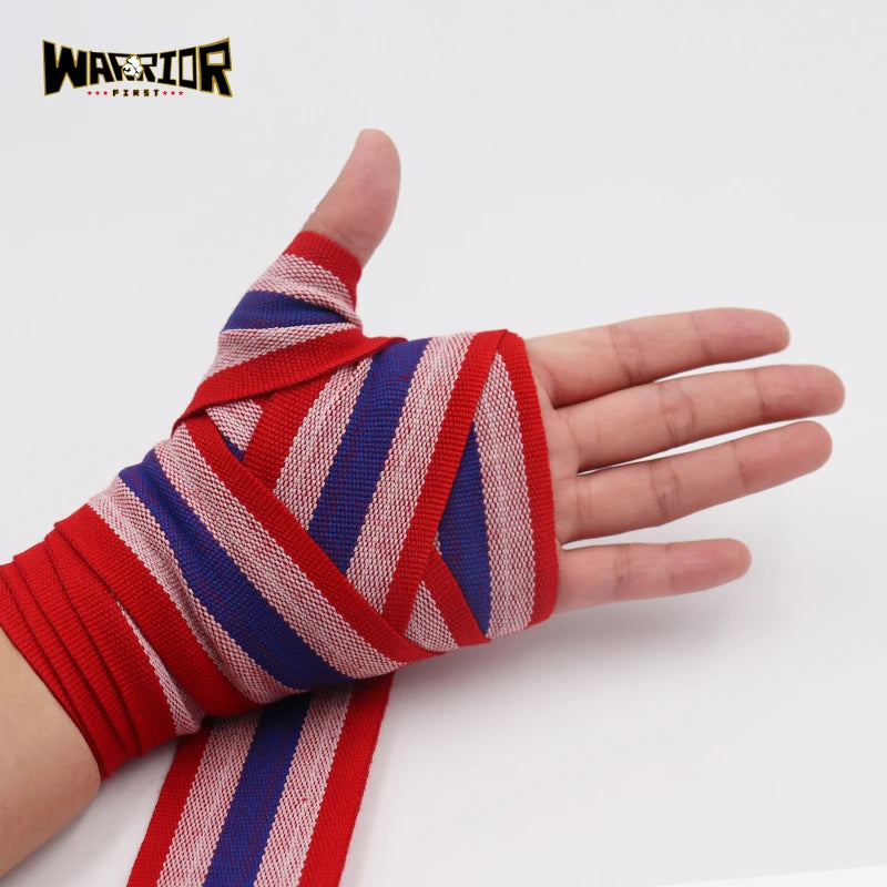 Hot Sale Colorful Stripe 3M/5M Boxing Hand Wraps MMA Muay Thai Kick Boxing Handwrap For Training Bandage Sports Hand Gloves