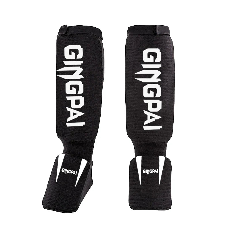 Youth/Adult MMA Boxing Shin Guards Kickboxing Ankle Support Equipment Karate Protectors Foot Shank Sanda Muay Thai Leggings DEO