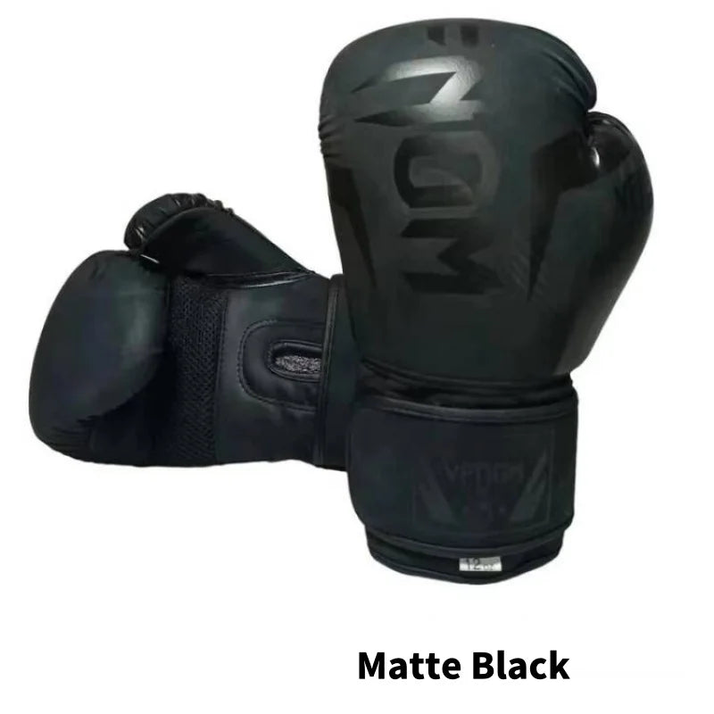 6/12Oz Professional Boxing Gloves Adult and kids Sanda Training Muay Thai Combat Fitness Boxing Sports Taekwondo PU Gloves