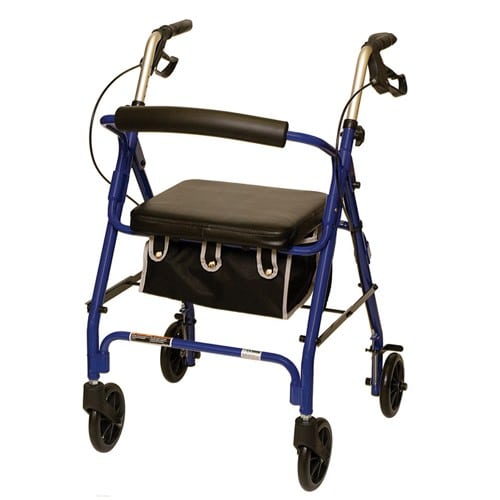 Deluxe Folding Rollator - Low Seat