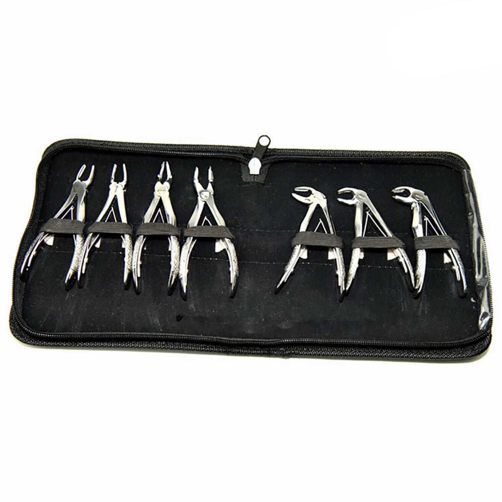 Dental Instruments Dental Children Tooth Extraction Forceps 7 PCS Set Surgical Instruments For Sale