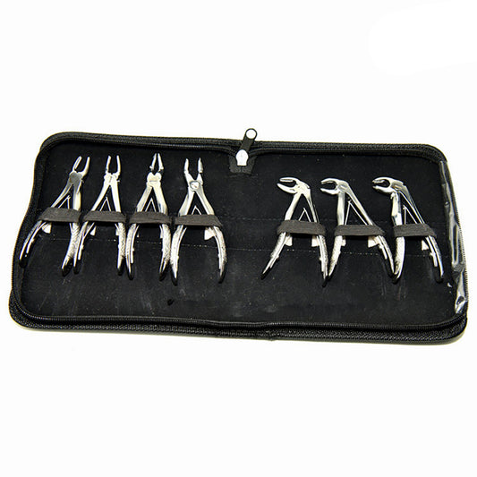 Dental Instruments Dental Children Tooth Extraction Forceps 7 PCS Set Surgical Instruments For Sale