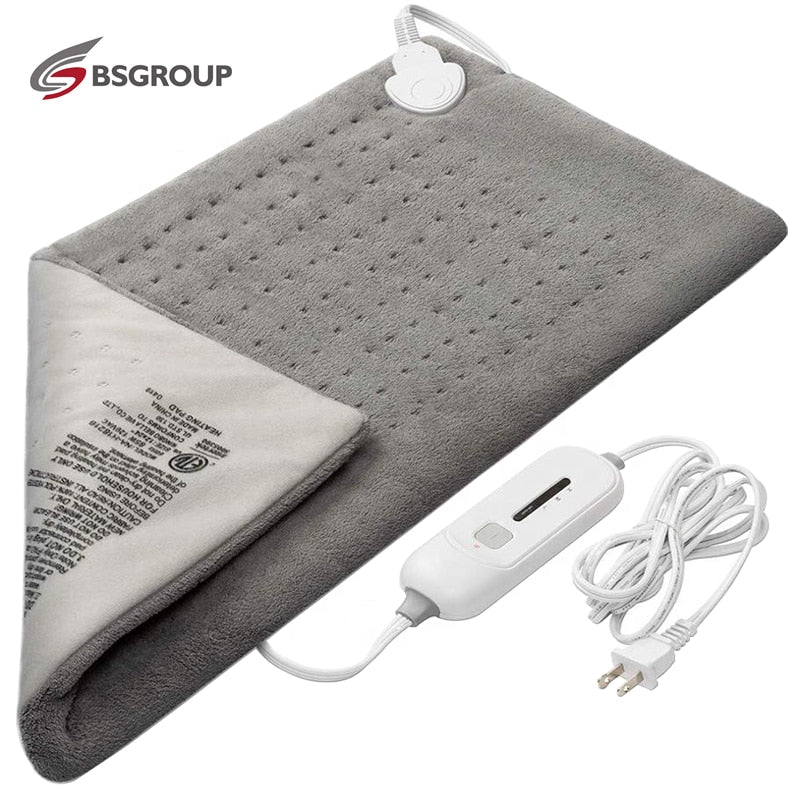 12x24'' XL Large Weighted Heating Pad Bellavie 110V US Plug Low Voltage Electric Heating Pads For Back Pain Relief Body Warmer