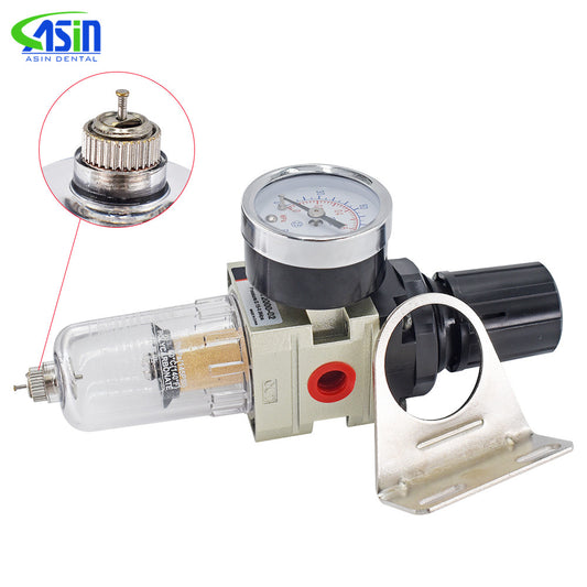 Dental Air Reduce Regulator With Water Filter For Dental Air Compressor Spare Parts Dentistry Air Regulator With Water Trap