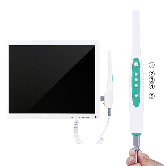 High Definition Lenses and Cold Light LED Dental Supplier Intra Oral Camera Endoscope with 17 Inch lcd Monitor