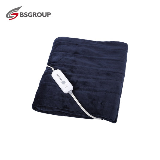 100-120V Double Bed 50x60'' Flannel &amp; Sherpa Electric Heated Thermal Blanket 110V Winter Warmer Heating Throw Washable US Plug