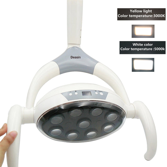 Hospital Equipment Dental LED Shadowless Operating Room Lighting Lamp with 9 LEDs