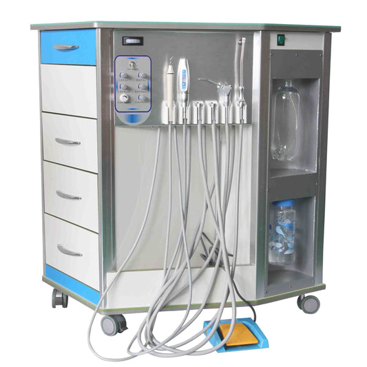 Mobile Type Portable Dental Unit With built in air compressor Dental Equipment Mobile Portable Dental Unit Dental equipment