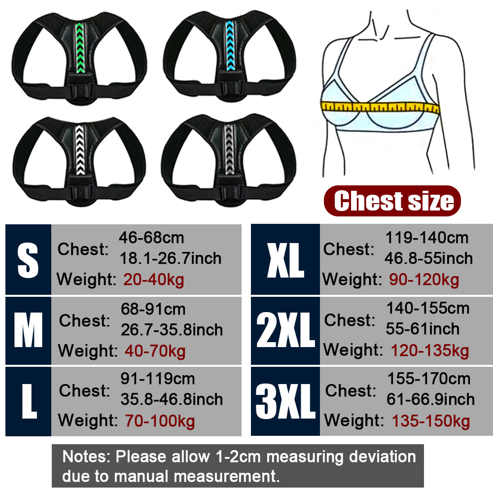 Wellmart Posture Corrector for Men and Women - Comfortable Upper Back Brace, Adjustable Back Straightener Support for Neck, Back & Shoulder