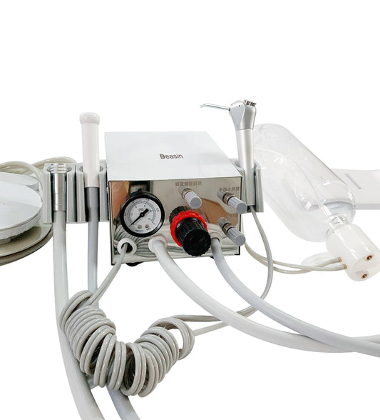 Portable Dental Turbine Unit With Suction Stainless steel cover type portable dental turbine Dental Equipments
