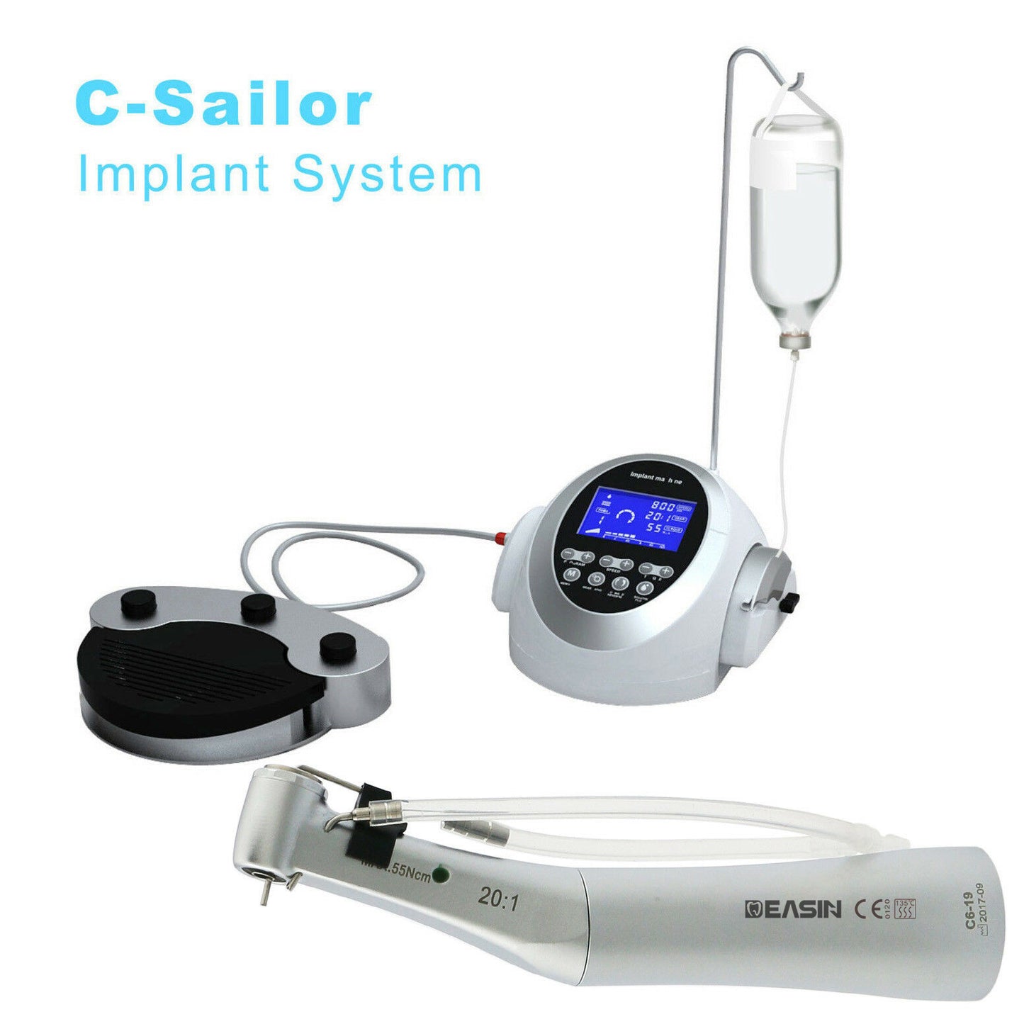 Dental Implant Surgery System With 20:1 Handpiece Brushless Surgery Dental Implant Motor Machine