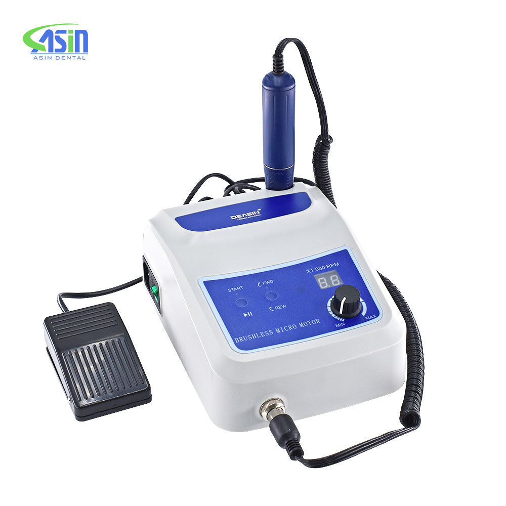 Dental Micro Motor 50000 RPM Non-Carbon Brushless Teeth Polishing System With Lab Handpiece Dental Laboratory Tool