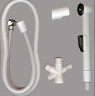 Safety Grip Shower Head, w/ 84 in Hose