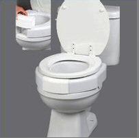 Secure-Bolt Elevated Toilet Seat