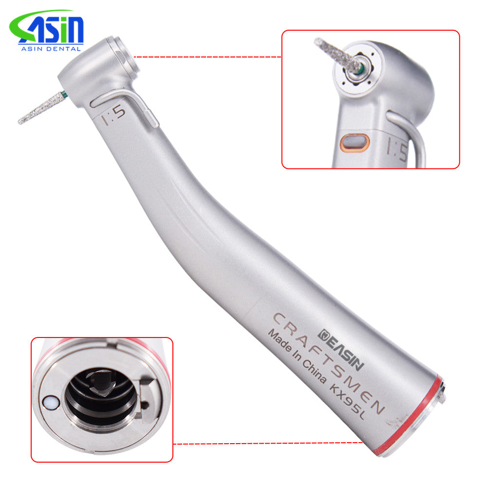 Dental 1-5 KX95L Increasing External Water Led Fiber Optic Light Dental Implants Contra Angle Handpiece (Copy)