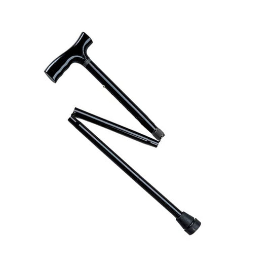 Folding Cane Adjustable Black